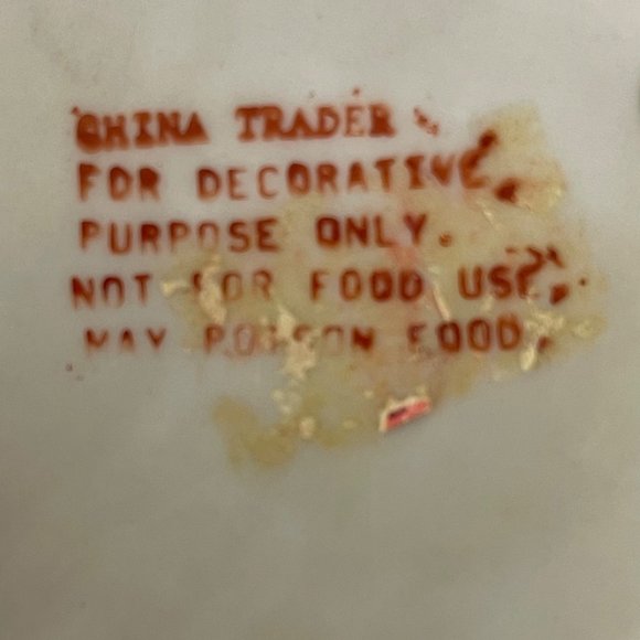 Vintage China Trader Bowl Hand Painted Enamel 9.75" x 3.75" - Picture 4 of 9